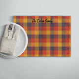 Load image into Gallery viewer, Custom Fall Plaid Placemat