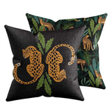 Load image into Gallery viewer, Black Jungle Cheetah Throw Pillow