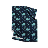 Load image into Gallery viewer, Blue Sea Creature Baby Blanket